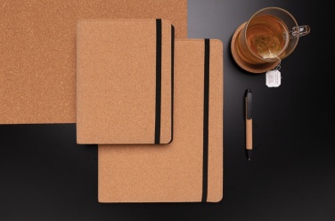 Logo trade promotional products picture of: Deluxe cork portfolio A4 with pen
